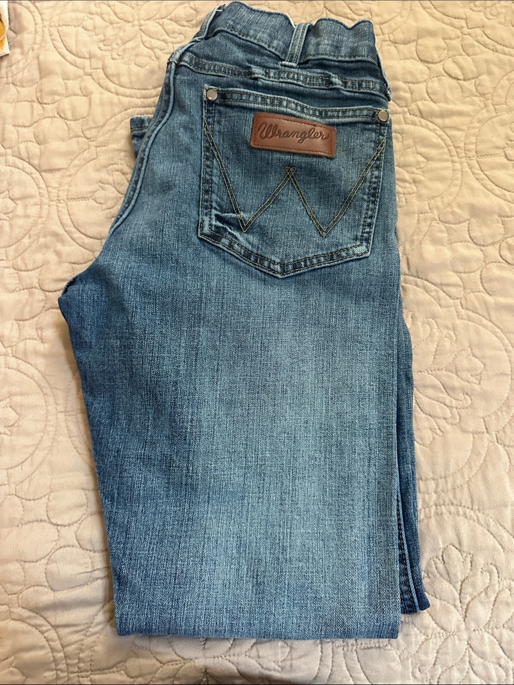 Wrangler Men's Light Blue Bootcut Jeans
